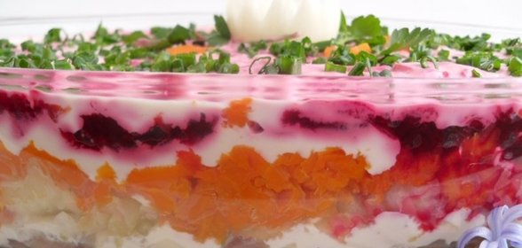 Селедка под шубой без лука