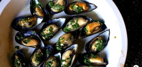 Жареные мидии
