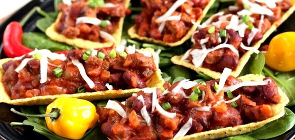 Тарелочки тако с говядиной