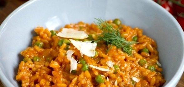 Ризотто с горошком