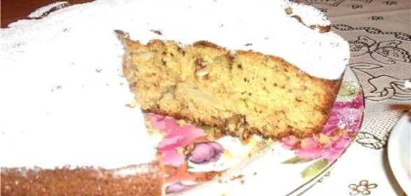 Кекс с яблоками
