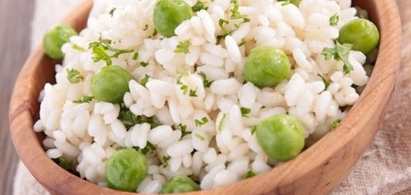 Ризотто с зеленым горохом