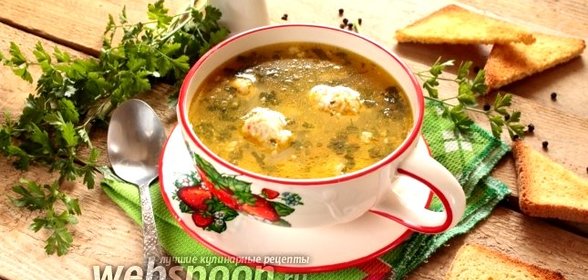 Суп с фрикадельками в мультиварке