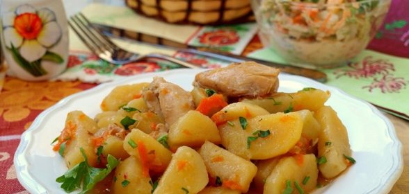 Жаркое с курицей