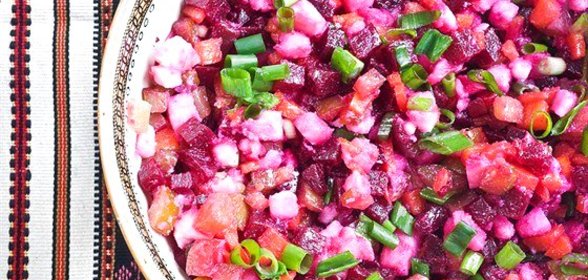 Винегрет с грибами