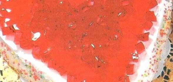 Торт-серце с желе