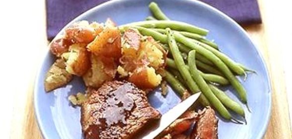 Стейк с горчичным соусом