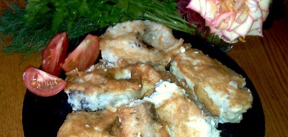 Жареная рыба с золотистой корочкой