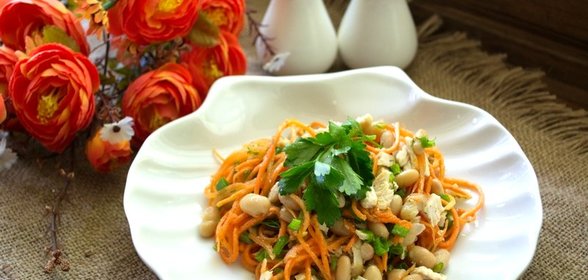 Салат куриный по-корейски