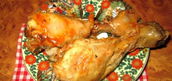 Куриные ножки в соево-медовом соусе