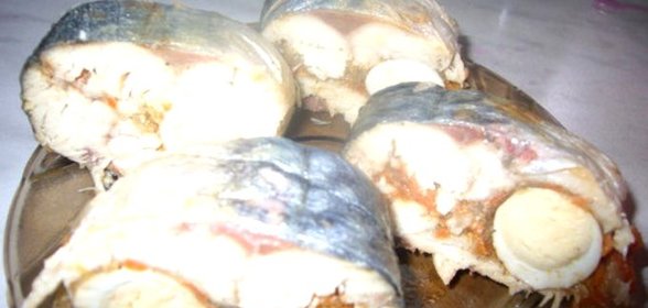 Рулет из рыбы с желатином