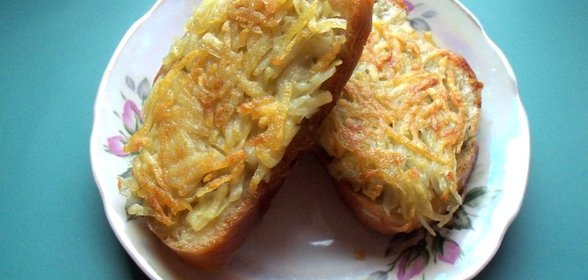 Гренки с картошкой