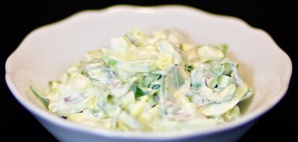 Салат из черемши с яйцом