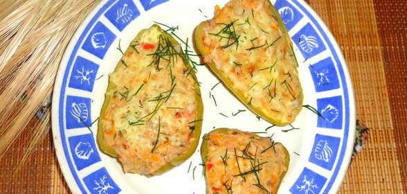 Перец фаршированный рыбой