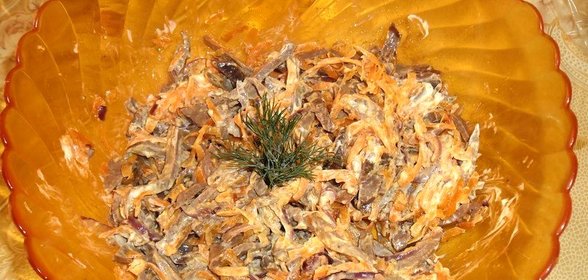 Салат с сердцем