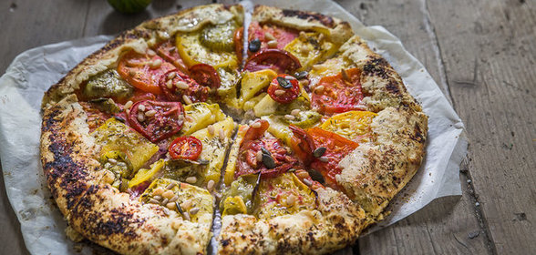 Тарт с помидорами и рикоттой