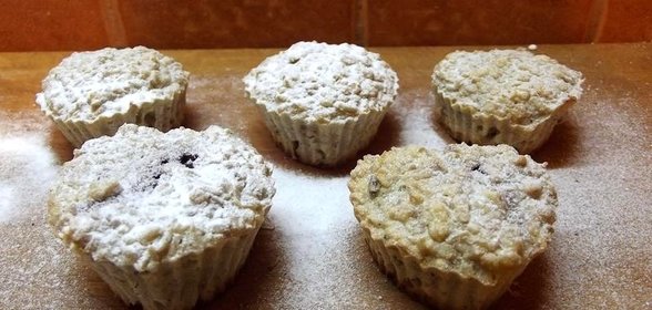 Нежные кексы из овсяных хлопьев