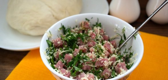 Начинка для рулета из ветчины