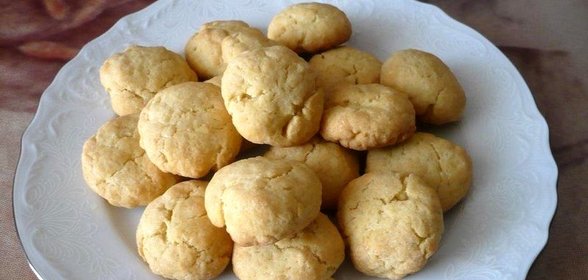 Постное кукурузное печенье