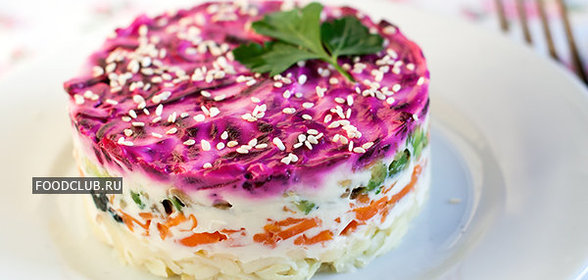 Шуба без селедки — постная версия салата