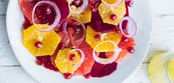 Салат со свеклой и апельсином