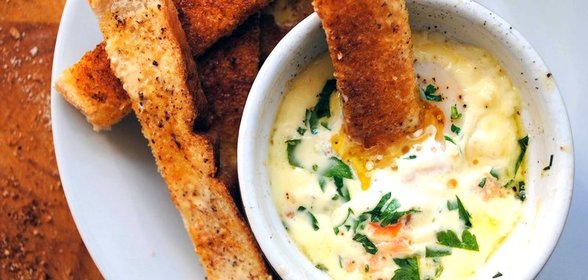 Омлет с семгой в духовке