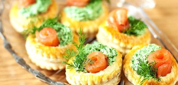 Тарталетки с крабовым мясом