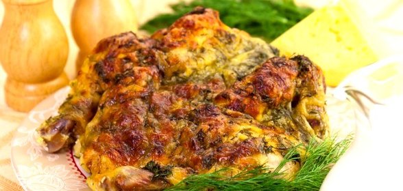Цыпленок под сливочно-сырным соусом