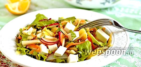 Салат из редиса и моркови