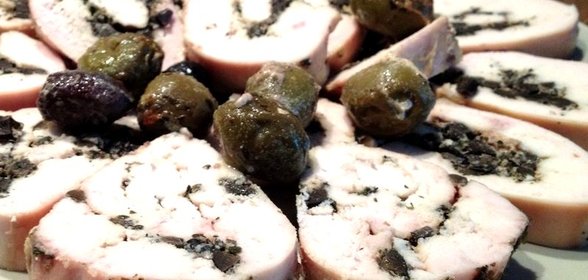 Куриные рулеты с оливками