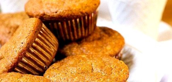 Маффины с отрубями и ананасом
