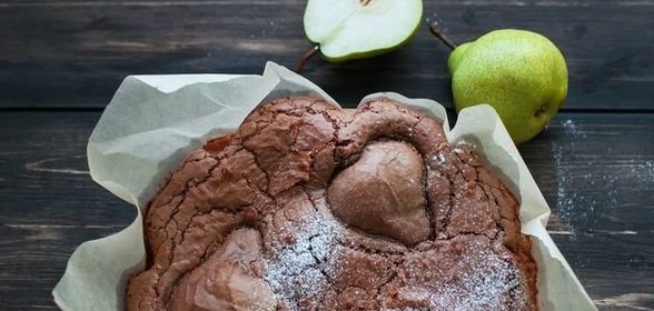 Грушево-шоколадный пирог