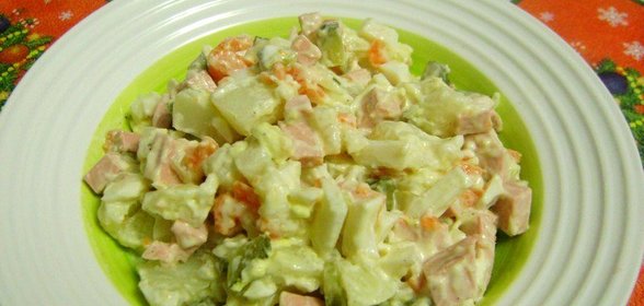 Оливье в мультиварке