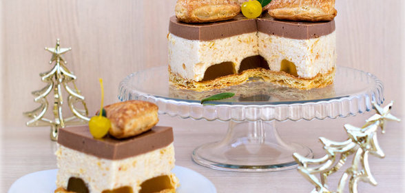 Яблочно-шоколадный торт-суфле