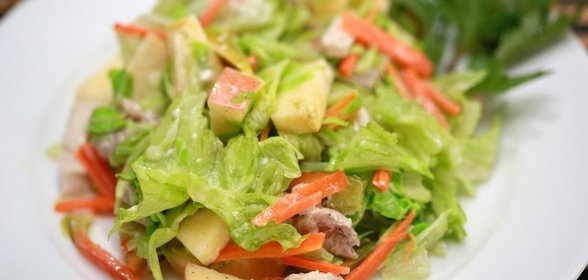 Салат Русская красавица с курицей