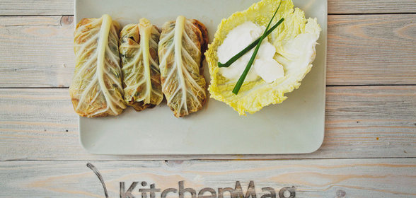 Вегетарианские голубцы с картофелем и грибами