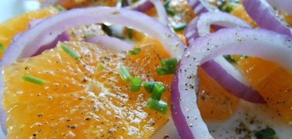 Салат из апельсинов