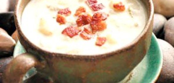 Крем-суп с виноградными улитками