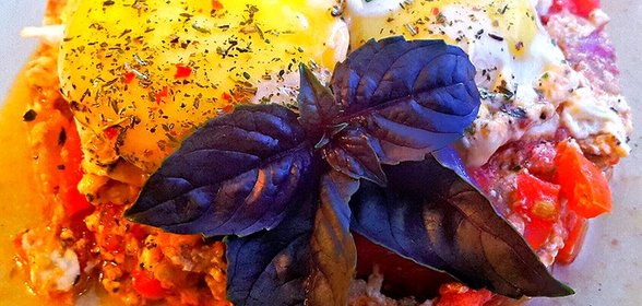 Омлет со свежими овощами