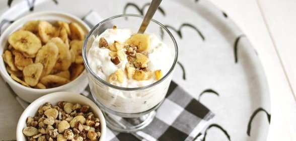 Творожно-банановый мусс
