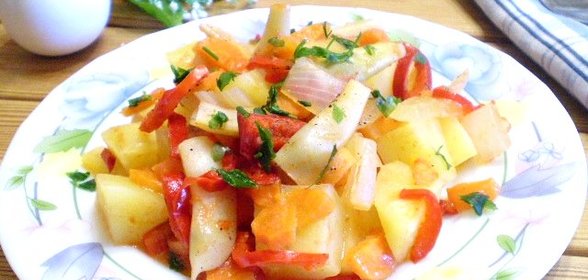 Рагу с фасолью