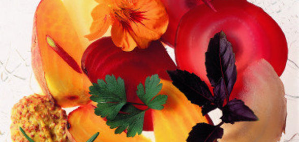 Горячий овощной салат с горчичной заправкой