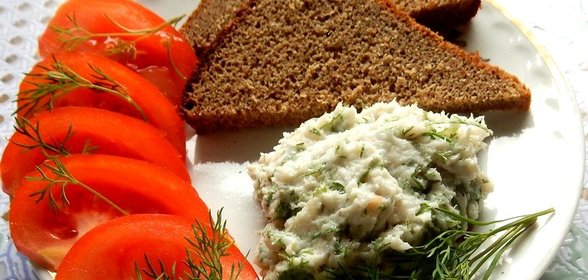 Мягкое сало с укропом