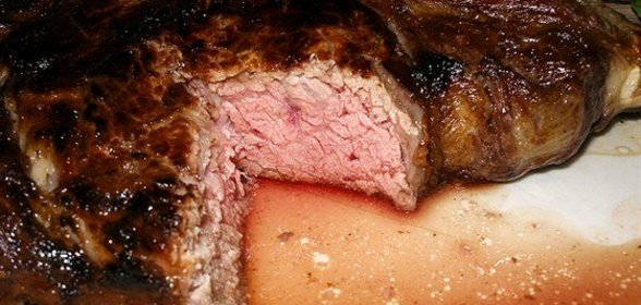 Острый ростбиф с чесноком
