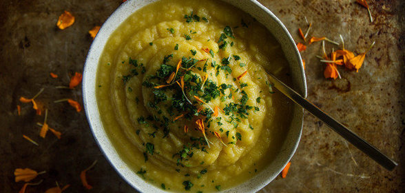 Пюре из тыквы и сельдерея