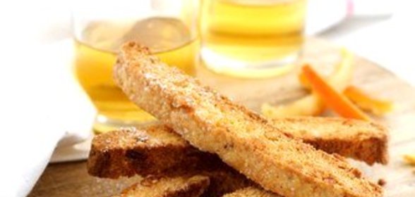 Апельсиновое бискотти с белым шоколадом