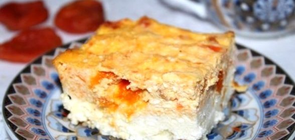Пирог из моркови и творога