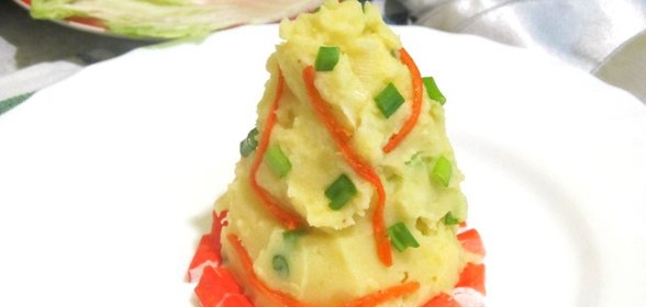 Картофельное пюре с печеным чесноком