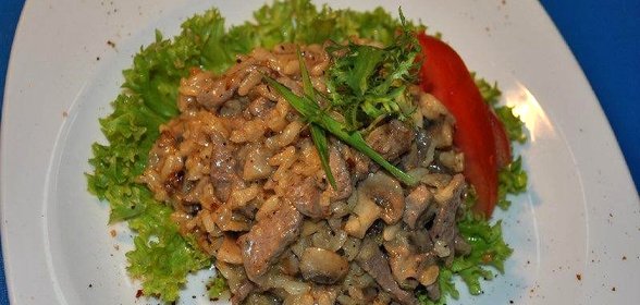 Ризотто с говядиной