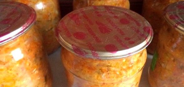 Икра кабачковая с овощами